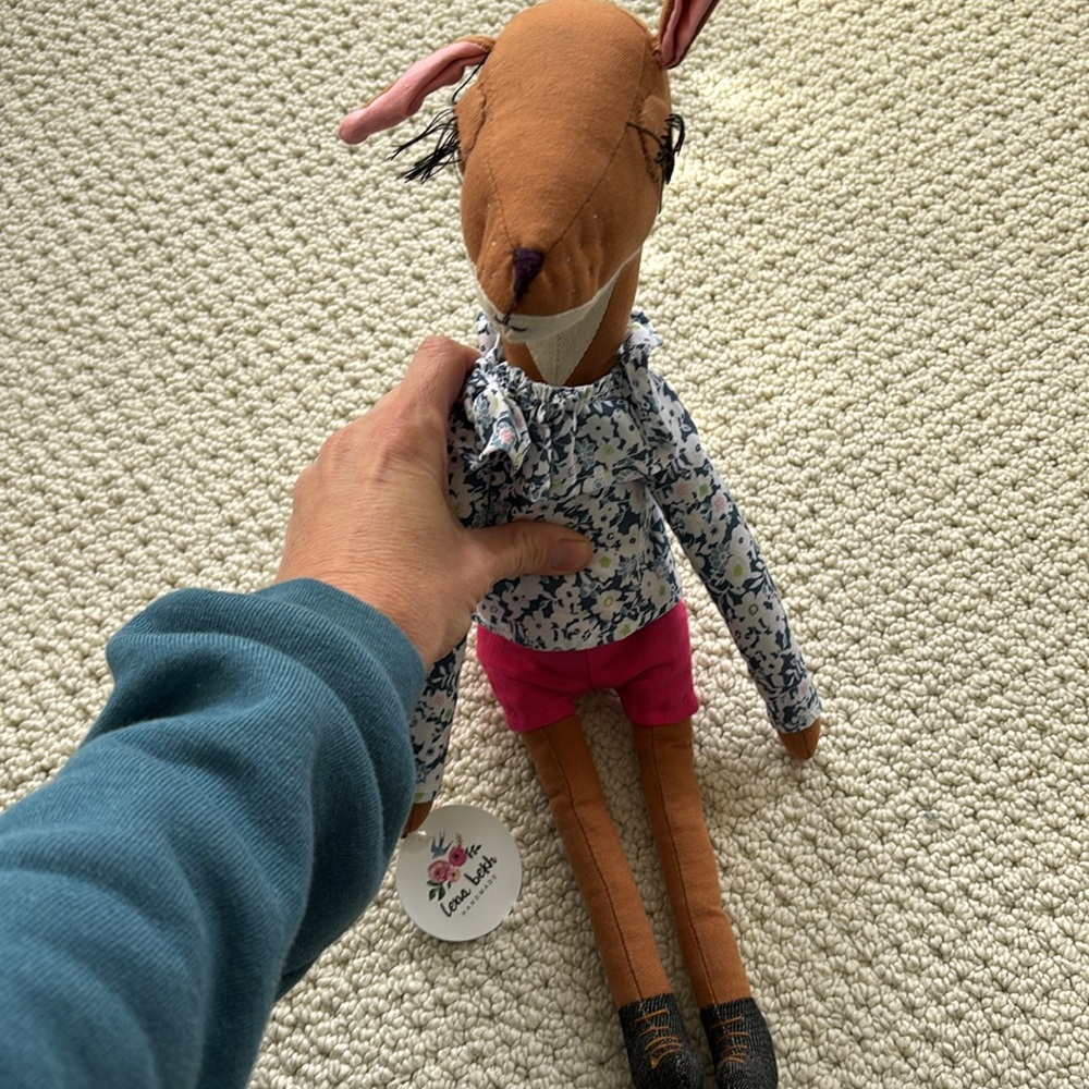 NWT. Lena Bekh. Toy deer, handmade, very sweet